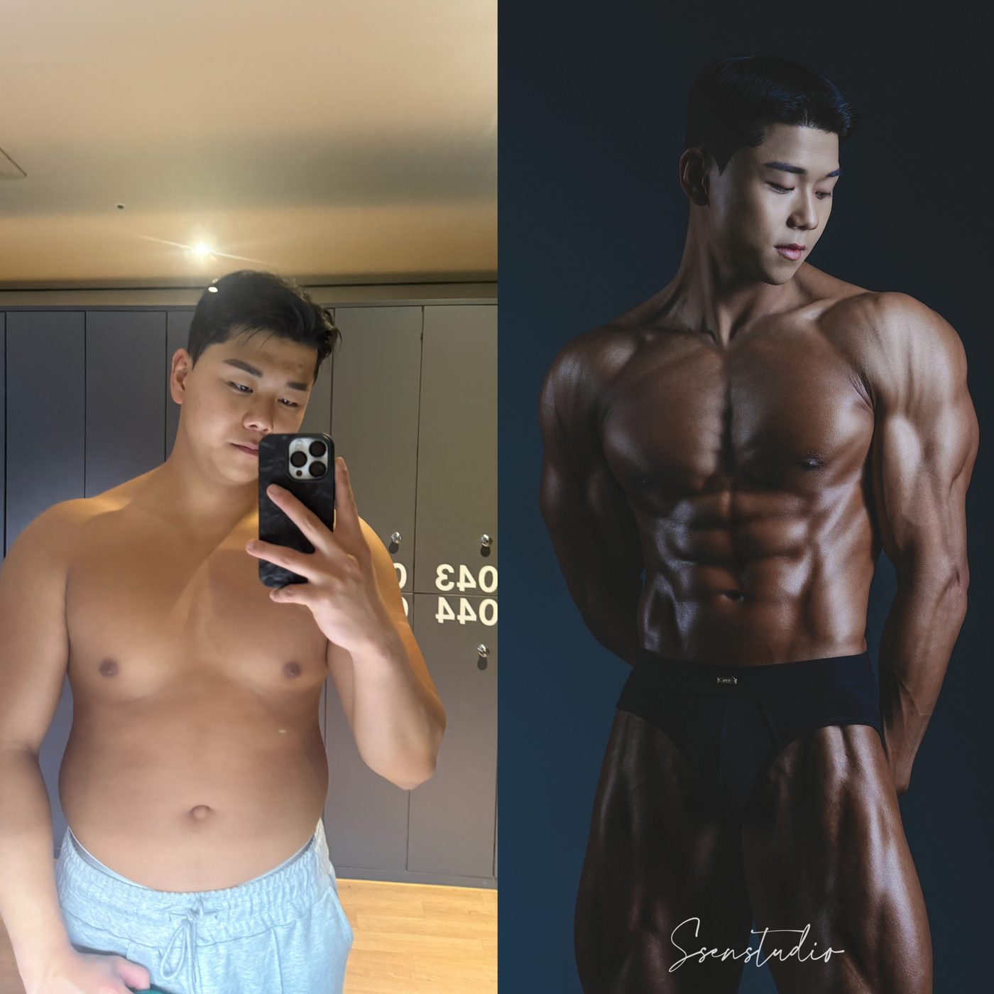 라이칸짐 회원 비포 애프터 2
